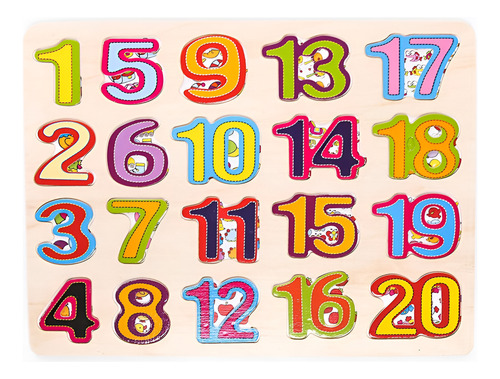 Jueguete Didactico Numeros Educactivity De Madera