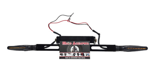 Porta Placa Abatible Fender Universal + Direccionales Moto