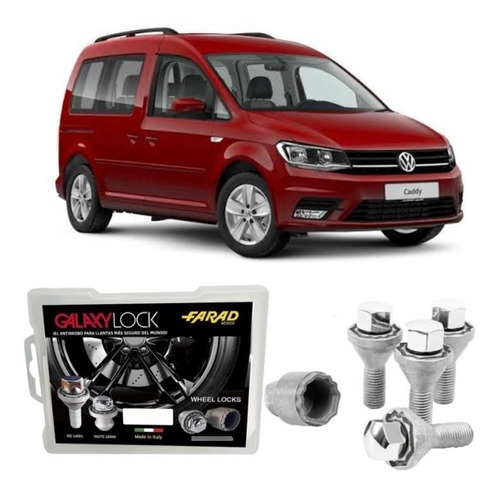 Birlos De Seguridad Vw Caddy 2015-2021 Farad Italiano 