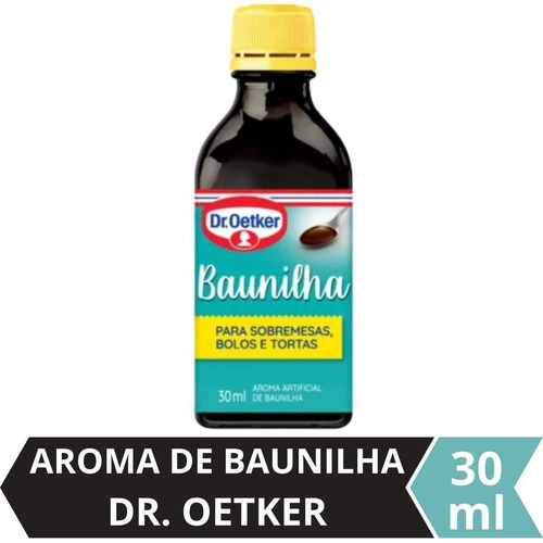 Essência Aroma De Baunilha Para Sobremesas Dr Oetker 30ml