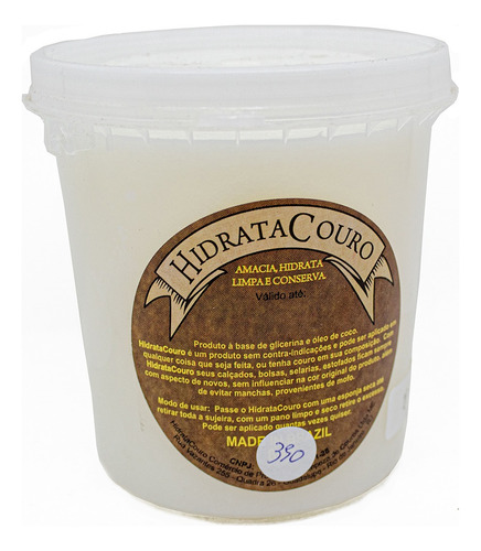 Hidrata Couro Original 350g Peças De Couro Natural Sem Odor