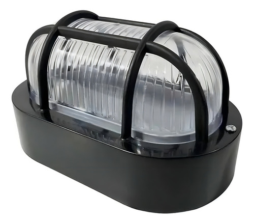 Kit Utron 5 Luminárias Arandela Tartaruga Parede Externa Cor Preto