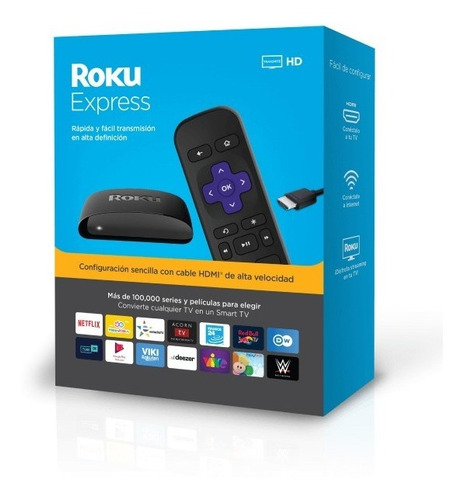 Roku - Express Streaming Media Player - Negro