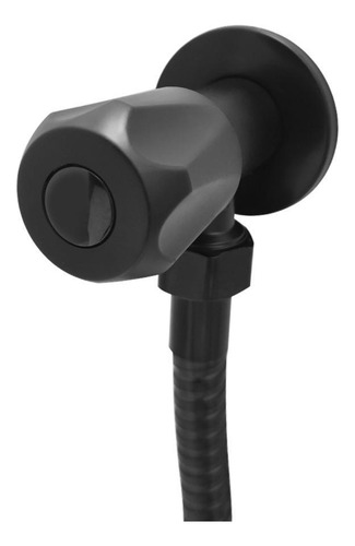 Ducha Higiênica Banheiro Chuveiro Preto Fosco 1/4v Black