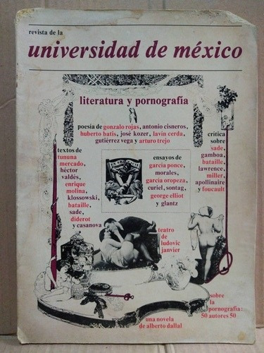 Universidad De México Literatura Y Pornografía Revista 1977