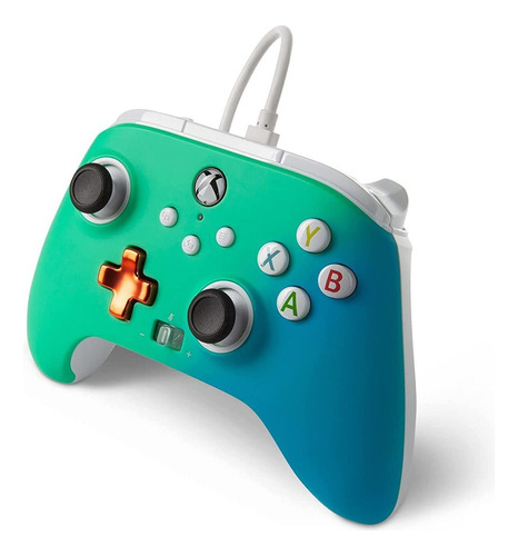Controlador Con Cable Mejorado Powera Para Xbox - Seafoam Fa