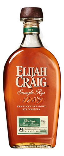 Whiskey De Centeno Elijah Craig Straight Rye 700ml