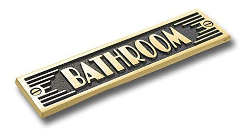 Placa De Metal Para Puerta De Baño Con Fundición De Metal