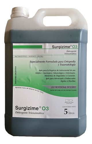 Detergente Trienzimatico 5 Litros Surgizime