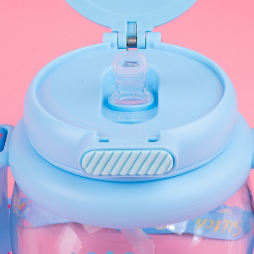 Miniso Cilindro Con Correa Disney Stitch Plástico Azul 800 M