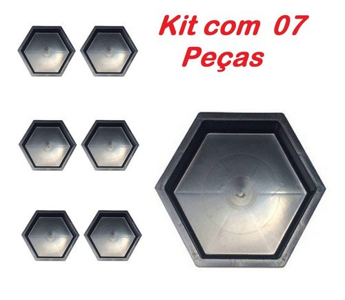 07 Moldes De Pvc P/fabricar Bloquetes De Cimento De 08cm