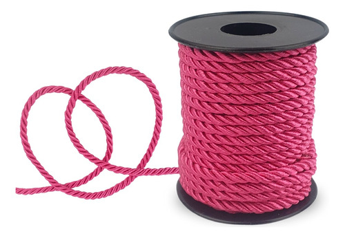 Cordão De São Francisco Rosa Escuro 4mm - 10 Mts - Mgx
