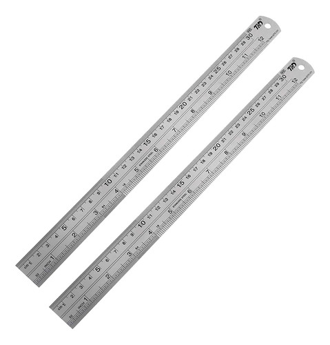 Conjunto De Regla De Acero Inoxidable, Regla De Metal De 12