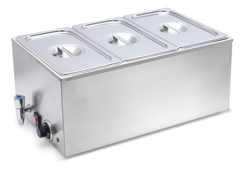 Sybo Zck Bain Marie - Calentador De Alimentos, 3 Secciones C