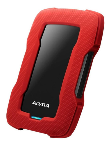 Imagen 2 de 3 de Disco duro externo Adata AHD330-1TU31 1TB rojo