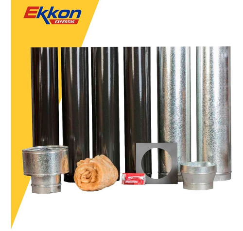 Imagen 3 de 8 de Kit Complemento Techo 6 Pulgadas Inoxidable Tromen