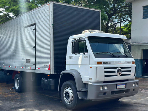 Vw 15180 Worker Ano 2009 Único Dono Baú 6.80 Metros