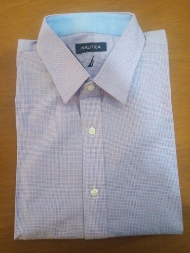 Nautica Camisa Para Caballero Talla 17 34/35 Manga Larga.