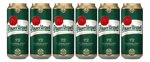 Six Pack De Cervezas Checas Pilsner Urquell De 500 Ml (lata)
