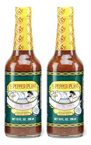 The Pepper Plant - Salsa De Ajo, 10 Onzas (paquete De 2)