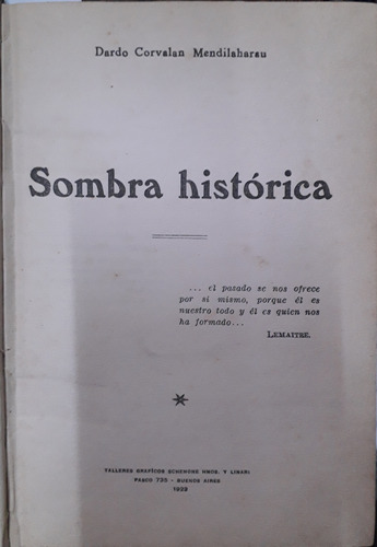 7162 Sombra Histórica - Corvalan Mendilaharau, Dardo