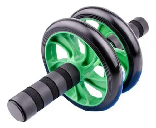 Rueda Abdominal Doble Rodillo + Alfombra, Resistente