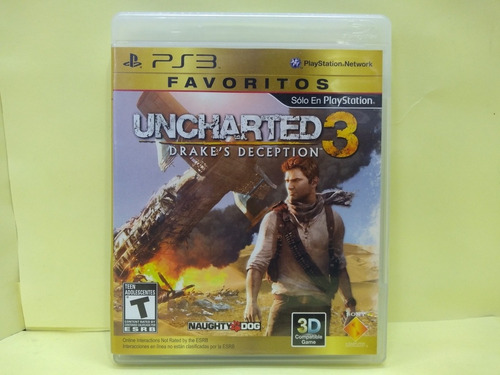 Uncharted 3: Drake's Deception Playstation 3 Ps3 Usado.