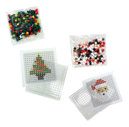 Kit Cuenta Fusible Navideño Arbol Navidad Papa Noel Proyecto