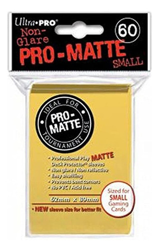 Ultra-pro Pro-matte Sleeves - Amarillo, Pequeo - Para Yu-g