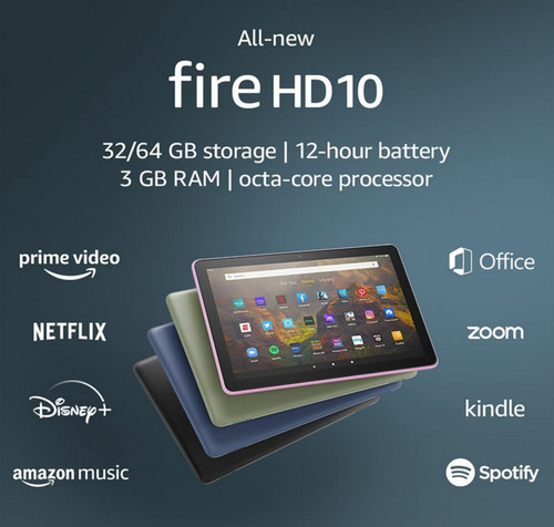 Table Amazon Fire Hd 10 (2021) 3 Ram-32 Gb-nuevos