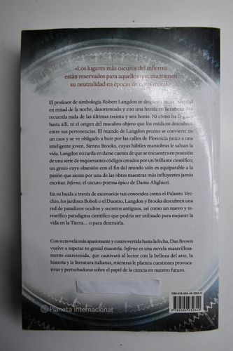 Inferno Dan Brown C39 (Usado)