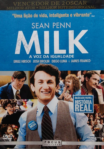 Milk A Voz Da Igualdade Dvd Harvey Sean Penn James Franco