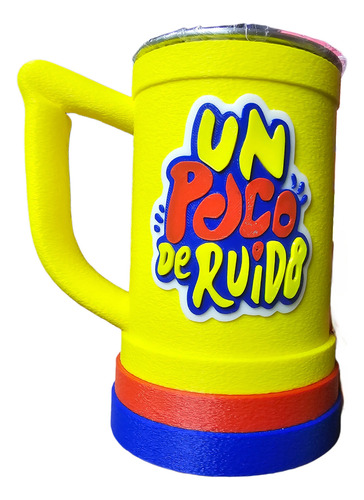 Vaso Shopero Lau Modal 470 Ml - Cumbia , Futbol Vario Un Poco De Ruido Amarillo