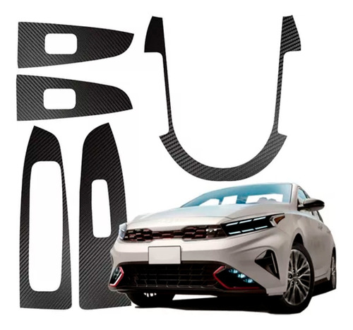 Kit Stickers Puertas Panel Central Para Kia Forte 2022 2023