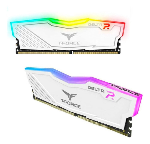  Memoria Ram T-force Delta 8gb 3200mhz Rgb Blanco 