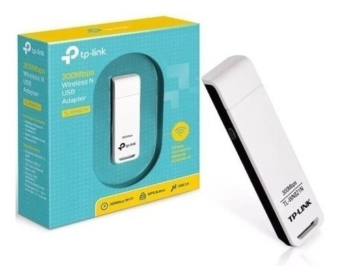 Adaptador Wireless Usb 300 Mbps Tp-link Tl-wn821n Novo