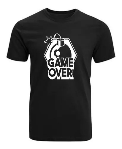 Polera Estampada Game Over, Jugador, Videojuego Romanosmodas