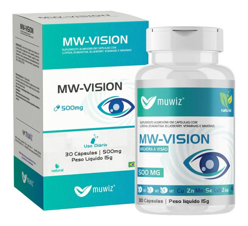 Mw-vision Melhora A Visão 30 Cápsulas 500mg - Muwiz