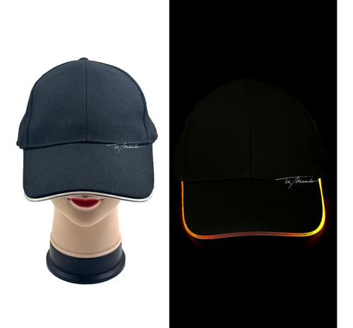 Gorro Visera Luminosa Con Luz Led Neón Para Fiesta Cotillón