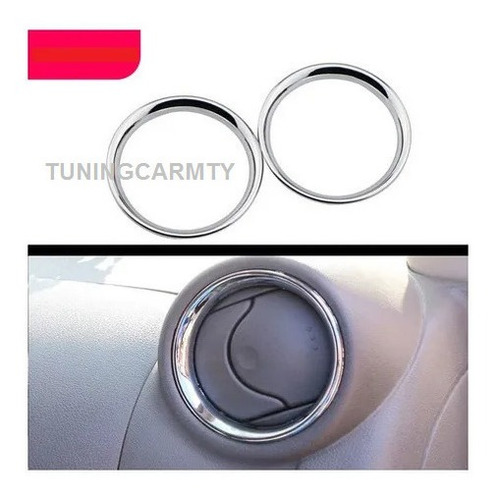 Set 2 Aros Cromados Aire Acondicionado Nissan Frontier 14-24