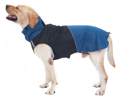 Chubasquero Outdoor Coat Con Cuello Alto Para Perros, Tamaño