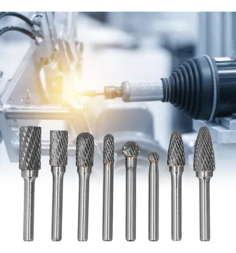 Juego De 8 Piezas De Brocas De Carburo De Tungsteno De 6 Mm
