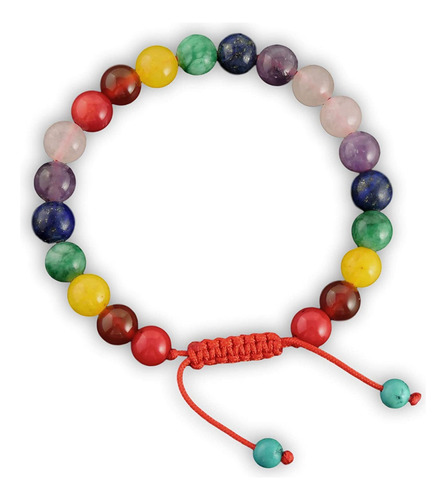 Pulsera Tibetana Mala Seven Chakra Gemstone Muñeca Mala/puls