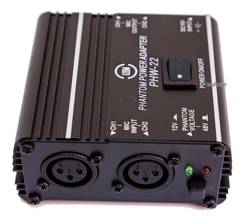 Imagen 4 de 5 de Phantom Power Caja De Alimentación 2 Canales Para Microfonos
