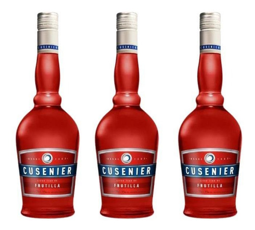 Licor De Frutilla Cusenier 700ml Botella X3 Fullescabio