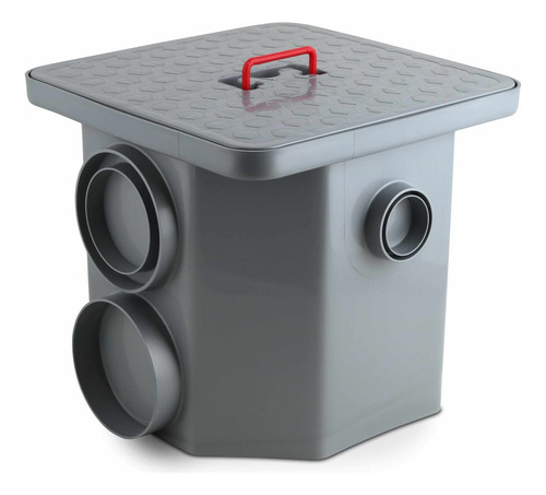 Caixa De Gordura Roma 6057-3 12l Com Cesto Cinza