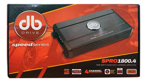 Amplificador 4canales Db Drive Spro1800.4 1800w Speed Series Negro