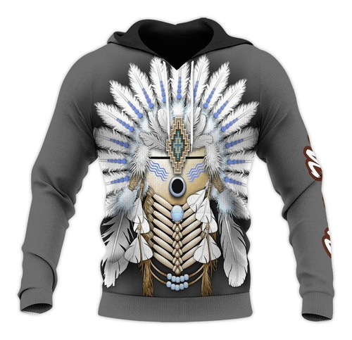 Sudadera Con Capucha Cusstom Tribes Native American 190h Sud