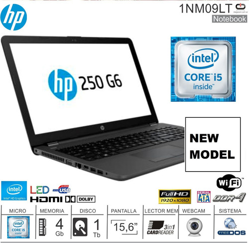 Notebook Hp Intel Core I5 7200 1nm09lt 4gb 1tb Free Dos