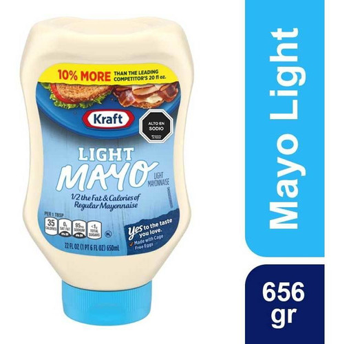 Mayonesa Kraft Squeeze Light 656g